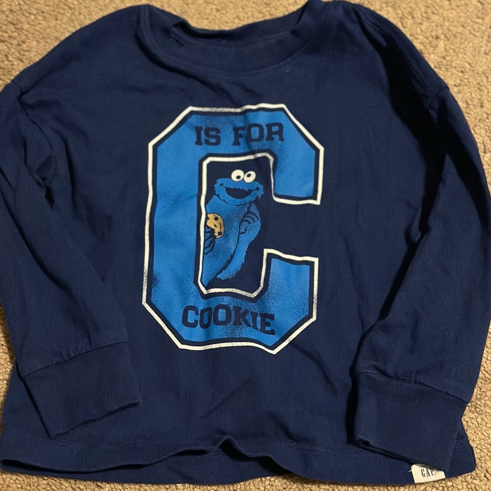 Cookie Monster Long Sleeve T Shirt GAP